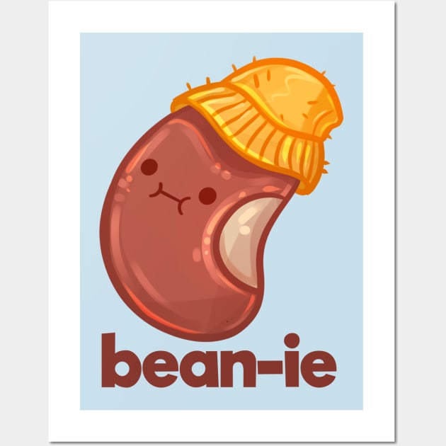 Funny Beanie Bean Wall Art by Claire Lin